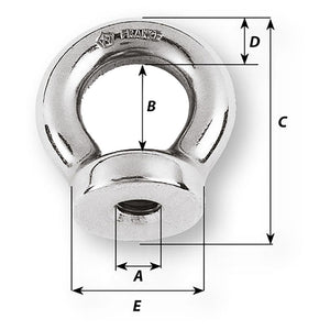 Wichard 1/2 Eye Nut - 1-1/16" Diameter OutdoorUp