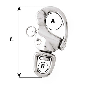 Wichard 2-3/4" Snap Shackle w/Swivel  Clevis Pin - 70mm OutdoorUp