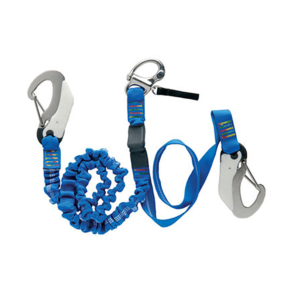Wichard Double Releasable Elastic Tether Fixed Line w/3 Hooks OutdoorUp
