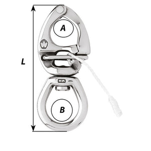 Wichard HR Quick Release Snap Shackle With Large Bail-110mm Length - 4-21/64" OutdoorUp