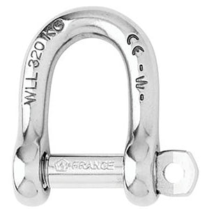 Wichard Not Self-Locking D Shackle - 14mm Diameter - 9/16" OutdoorUp