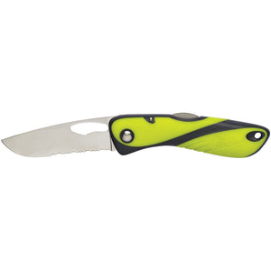 Wichard Offshore Knife - Single Serrated Blade - Fluorescent OutdoorUp