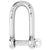 Wichard Self-Locking Long D Shackle - 10mm Diameter - 13/32" OutdoorUp