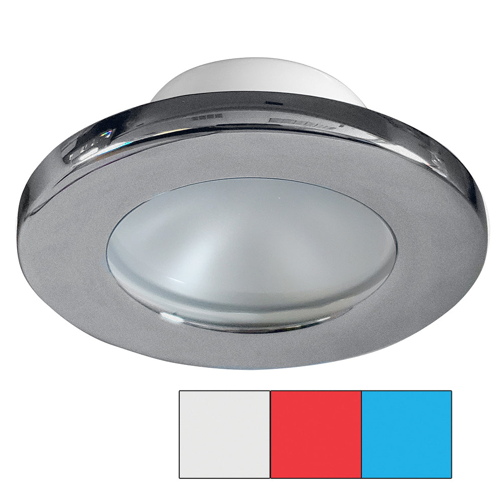 i2Systems Apeiron A3120 Screw Mount Light - Red, Cool White & Blue - Brushed Nickel Finish OutdoorUp