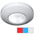 i2Systems Profile P1120 Tri-Light Surface Light - Red, Cool White  Blue - White Finish OutdoorUp